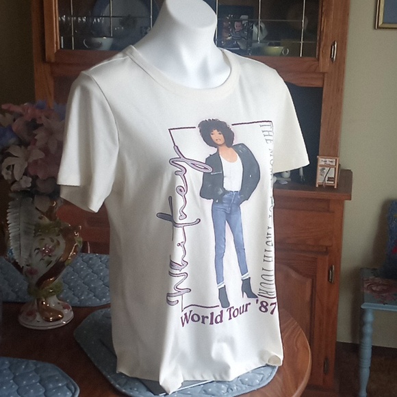 Whitney Houston The Moment Of Truth World Tour '87 Tee - Picture 2 of 8